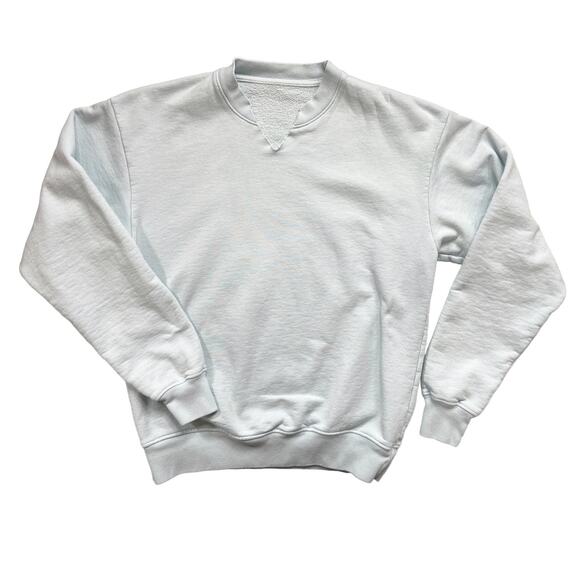 Ecocycle Standard‎ Apparel Oversized Sweatshirt Light blue Womens XS Made in USA - Picture 1 of 8